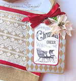 Farmhouse Christmas Tags on Ivory Paper