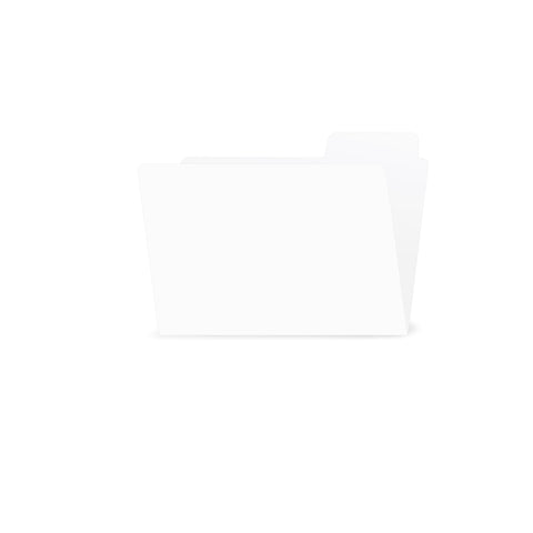 ATC Small File Folder White (6 pieces)