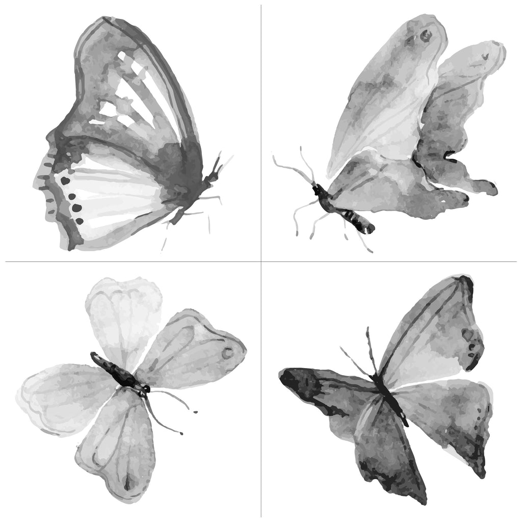 Mixed Media Origins Mini Art - The Butterflies - Watercolor Style