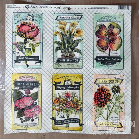large flower seed packs The Watering Can: Seed Packets on Ivory Paper – 1320LLC