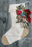 Christmas Stocking Blank Canvas Large Jester 13.5" x 17"