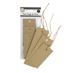 Tall Tags & Ties - Kraft (9)